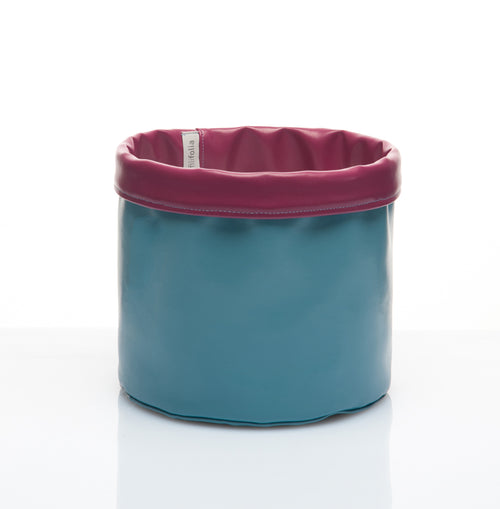 Cache-pot doubleface Azzurro/Ciclamino
