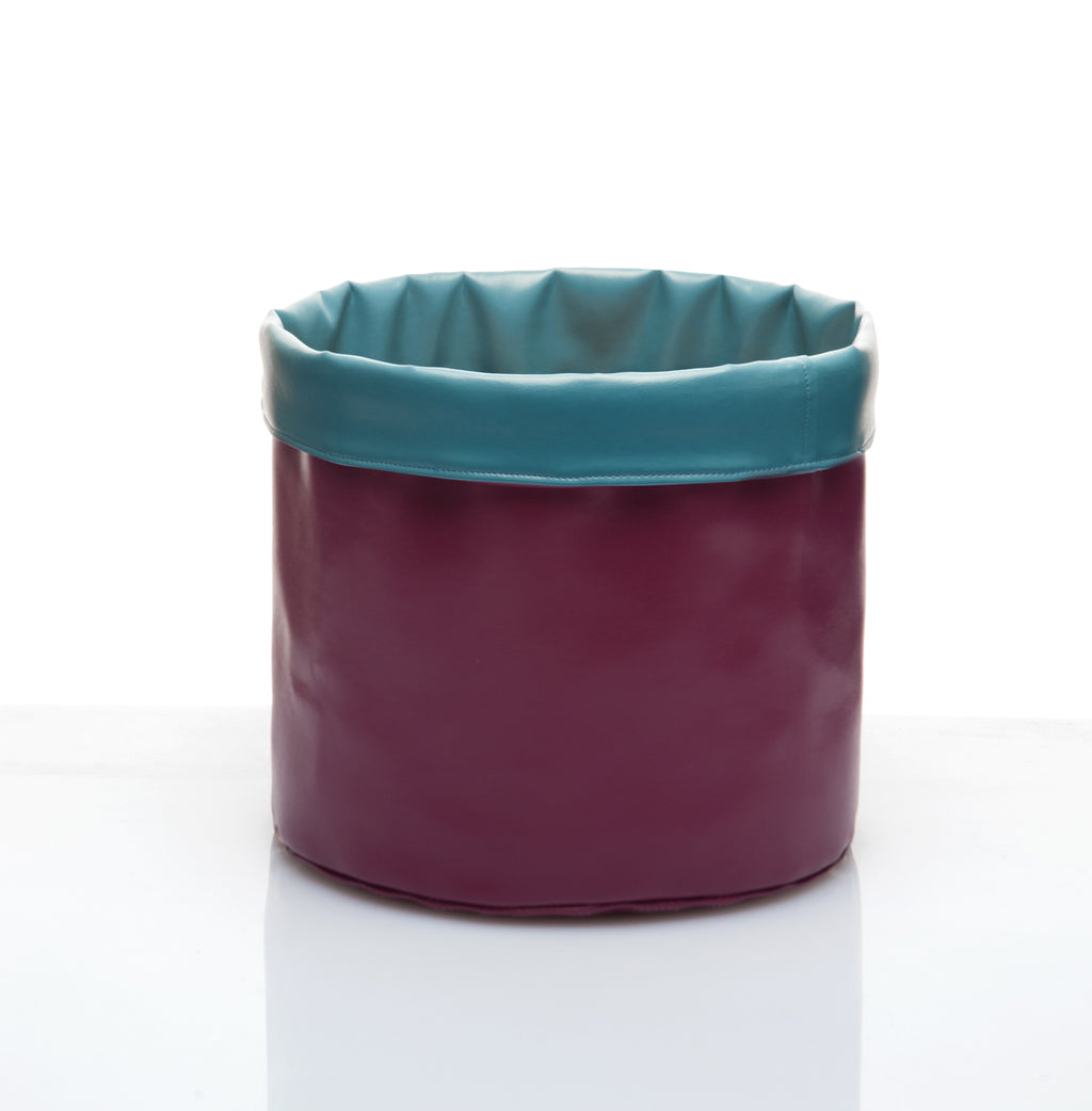 Cache-pot doubleface Azzurro/Ciclamino