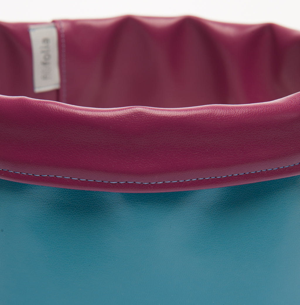Cache-pot doubleface Azzurro/Ciclamino